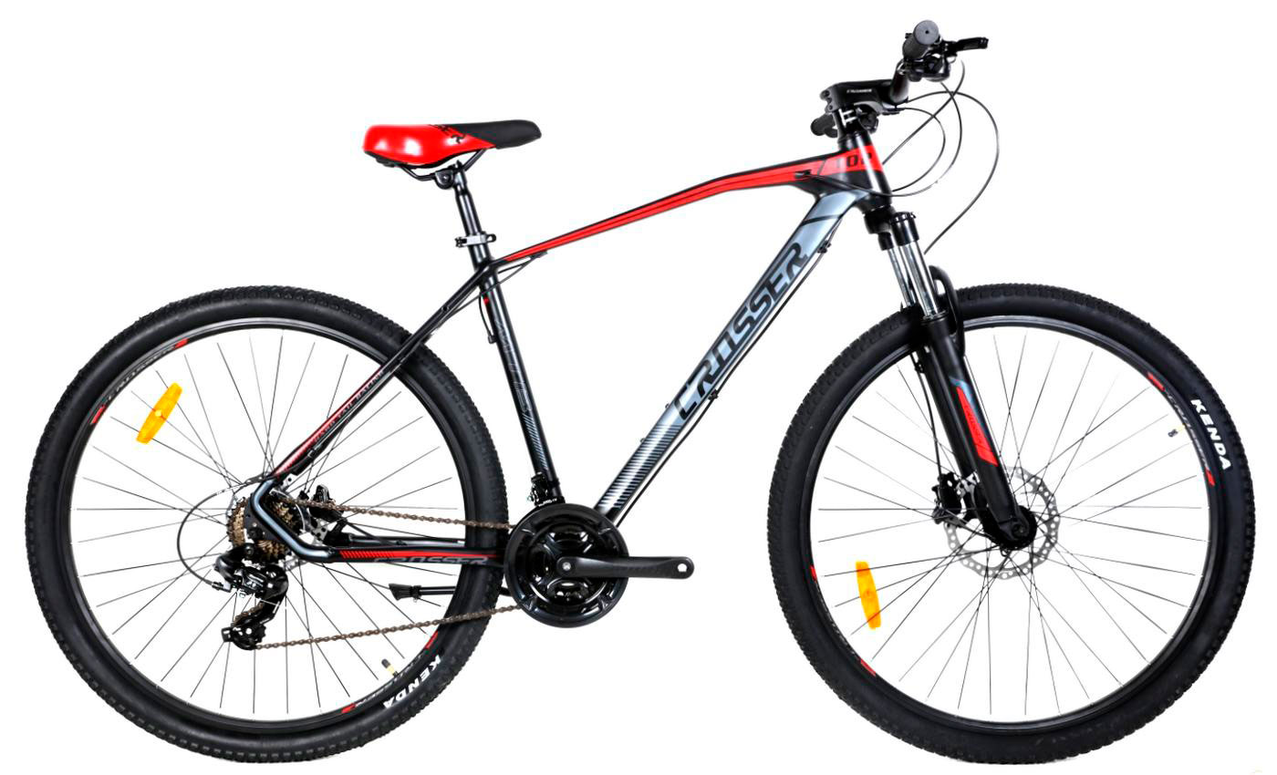 Фотография Велосипед Crosser T2 29" размер М рама 17 2021 Черно-красный 